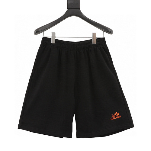 designer,replica,clothing,fake,1:1,lv,luxury,high quality Hermes embroidered shorts (3A6A)