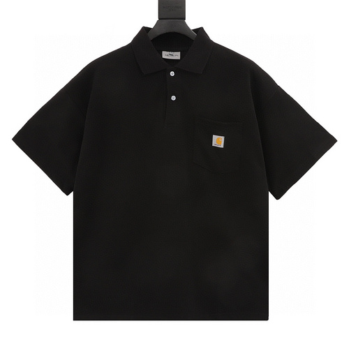 designer,replica,clothing,fake,1:1,lv,luxury,high quality Carhartt embroidered pocket short-sleeved polo shirt (FC04)