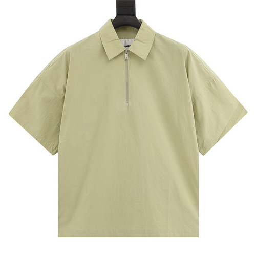 designer,replica,clothing,fake,1:1,lv,luxury,high quality JIL SANDER half-zip lapel short-sleeved shirt (6500)