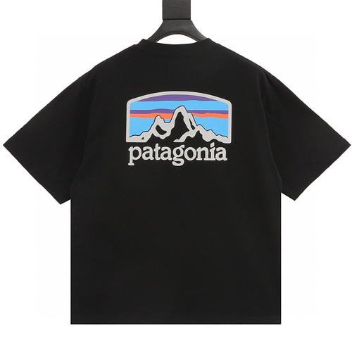 designer,replica,clothing,fake,1:1,lv,luxury,high quality Patagonia classic mountain logo printed short sleeves (A623)