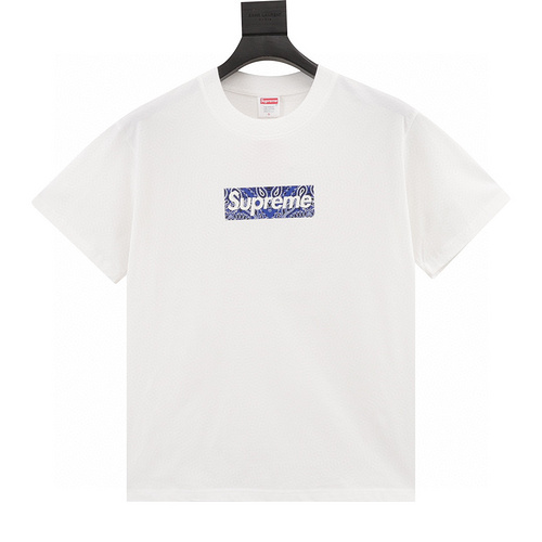 designer,replica,clothing,fake,1:1,lv,luxury,high quality Supreme cashew flower print short-sleeved T-shirt (101B)