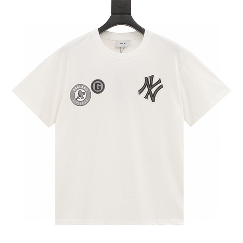 designer,replica,clothing,fake,1:1,lv,luxury,high quality MLB basic logo printed round neck short sleeves (0723)