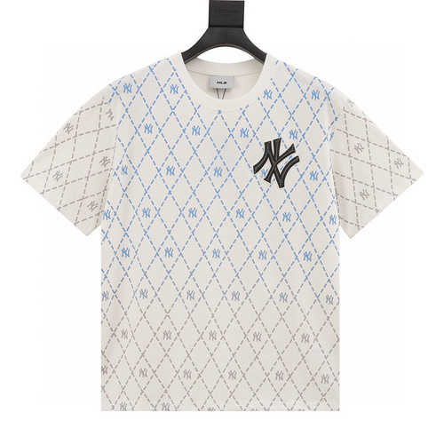 designer,replica,clothing,fake,1:1,lv,luxury,high quality MLB all-over gradient logo printed round neck short sleeves (199D)