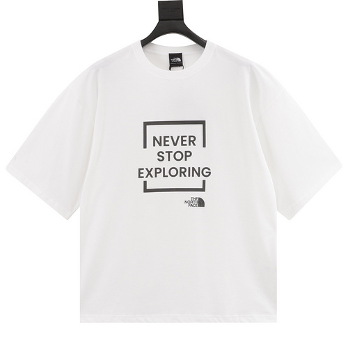 designer,replica,clothing,fake,1:1,lv,luxury,high quality The North Face co-branded counter synchronized large logo color-blocking printed short-sleeves (4D13)