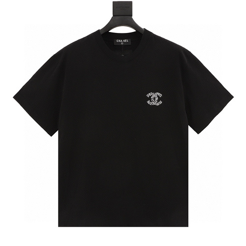 designer,replica,clothing,fake,1:1,lv,luxury,high quality Chonel Pantin 10th Anniversary Limited Double C Braided Embroidered Short Sleeves (0260)