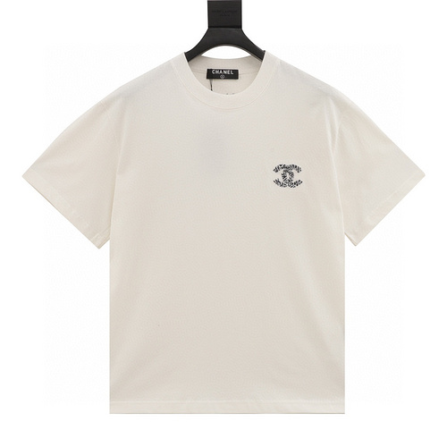 designer,replica,clothing,fake,1:1,lv,luxury,high quality Chonel Pantin 10th Anniversary Limited Double C Braided Embroidered Short Sleeves (12D7)