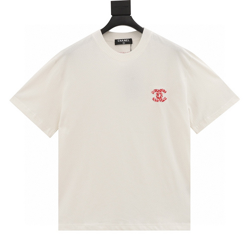 designer,replica,clothing,fake,1:1,lv,luxury,high quality Chonel Pantin 10th Anniversary Limited Double C Braided Embroidered Short Sleeves (B303)
