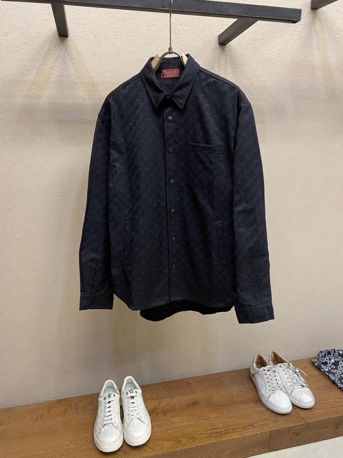 designer,replica,clothing,fake,1:1,lv,luxury,high quality Gucci 2024 FW lapel shirt designer,replica,clothing,fake,1:1,lv,luxury,high quality Gucci 2024 FW lapel shirt