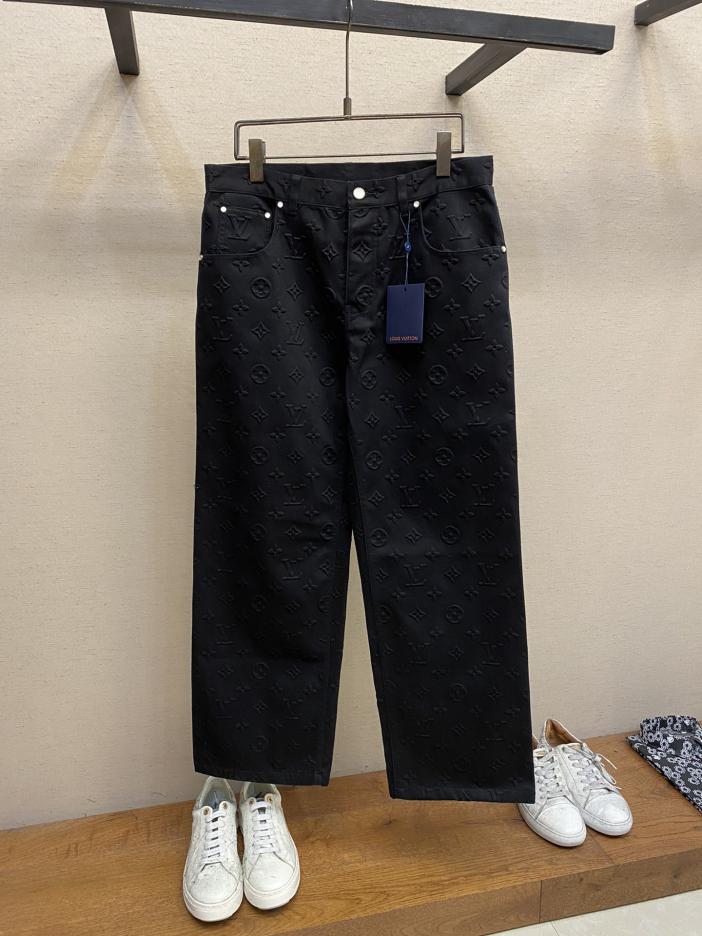 designer,replica,clothing,fake,1:1,lv,luxury,high quality L* early spring new heavy-duty full-embossed denim trousers designer,replica,clothing,fake,1:1,lv,luxury,high quality L* early spring new heavy-duty full-embossed denim trousers