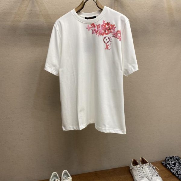 designer,replica,clothing,fake,1:1,lv,luxury,high quality L*  couple short-sleeved T-shirt