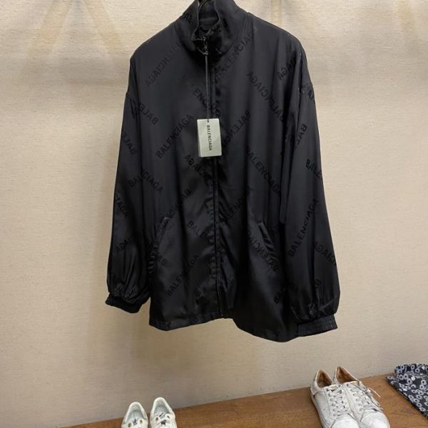 designer,replica,clothing,fake,1:1,lv,luxury,high quality Balenciaga mulberry silk all-over printed jacket