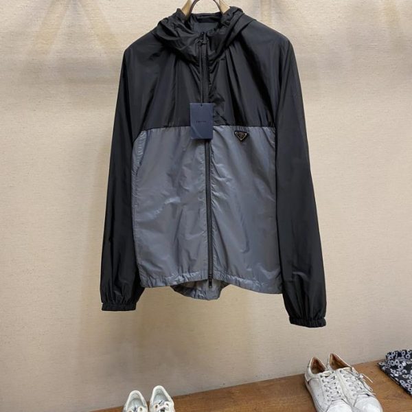 designer,replica,clothing,fake,1:1,lv,luxury,high quality Prada hooded jacket