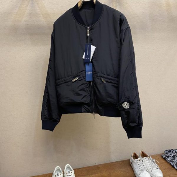 designer,replica,clothing,fake,1:1,lv,luxury,high quality Dior Stone Island joint flight jacket