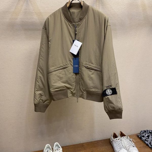 designer,replica,clothing,fake,1:1,lv,luxury,high quality Dior Stone Island joint flight jacket