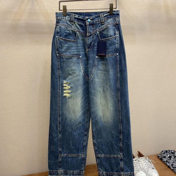 designer,replica,clothing,fake,1:1,lv,luxury,high quality L*  24sss new work jeans