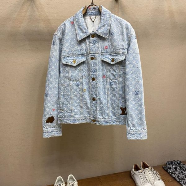designer,replica,clothing,fake,1:1,lv,luxury,high quality L*  Tyler co-branded embroidered denim jacket