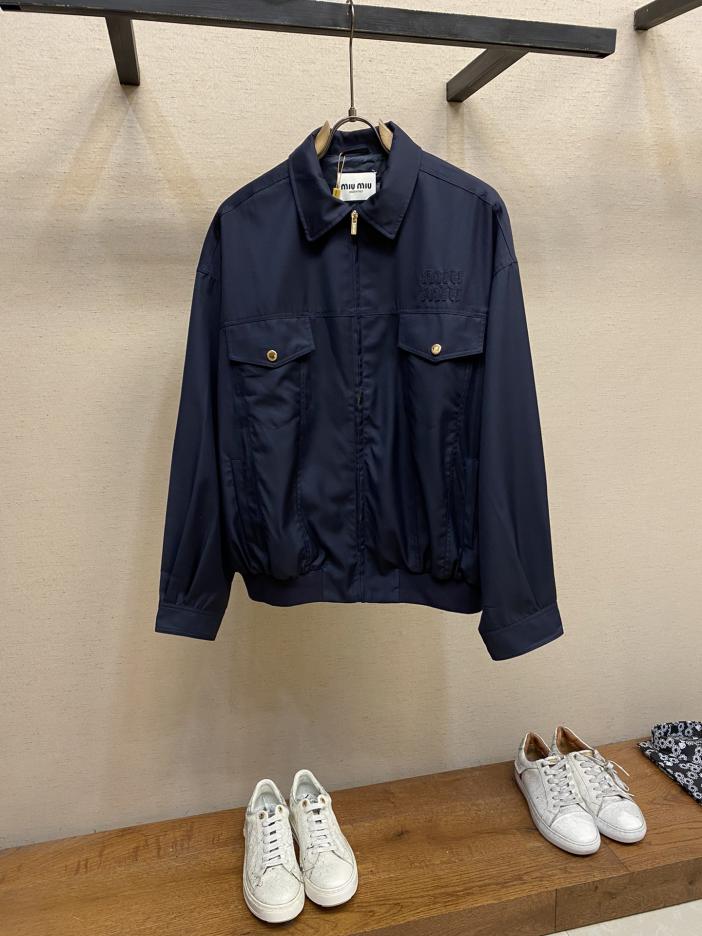 designer,replica,clothing,fake,1:1,lv,luxury,high quality Miu miu 24 early autumn show twill cotton jacket designer,replica,clothing,fake,1:1,lv,luxury,high quality Miu miu 24 early autumn show twill cotton jacket