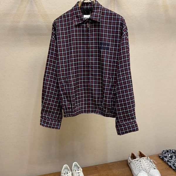 designer,replica,clothing,fake,1:1,lv,luxury,high quality Miu miu 24FW red plaid jacket