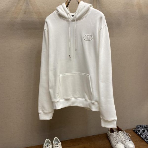 designer,replica,clothing,fake,1:1,lv,luxury,high quality Dior embroidered hooded sweatshirt