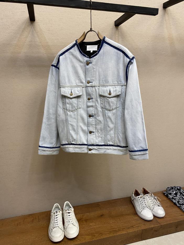 designer,replica,clothing,fake,1:1,lv,luxury,high quality Maison Margiela collarless denim jacket designer,replica,clothing,fake,1:1,lv,luxury,high quality Maison Margiela collarless denim jacket