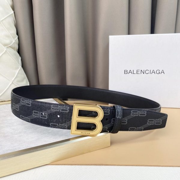 designer,replica,clothing,fake,1:1,lv,luxury,high quality Balenciaga BB belt 3.8cm