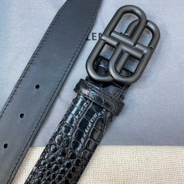 designer,replica,clothing,fake,1:1,lv,luxury,high quality Balenciaga crocodile pattern belt/width 3.5