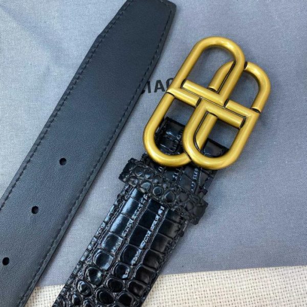 designer,replica,clothing,fake,1:1,lv,luxury,high quality Balenciaga crocodile pattern belt/width 3.5