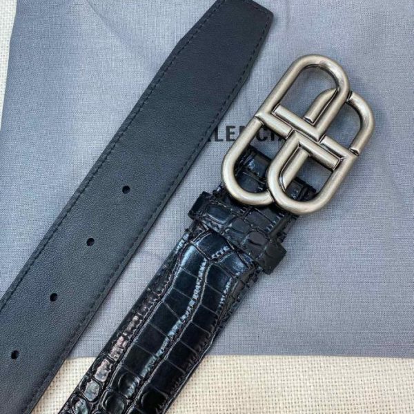 designer,replica,clothing,fake,1:1,lv,luxury,high quality Balenciaga crocodile pattern belt/width 3.5