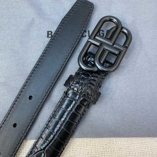 designer,replica,clothing,fake,1:1,lv,luxury,high quality Balenciaga crocodile pattern belt/width 2.5