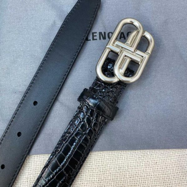 designer,replica,clothing,fake,1:1,lv,luxury,high quality Balenciaga crocodile pattern belt/width 2.5
