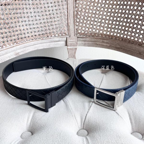 designer,replica,clothing,fake,1:1,lv,luxury,high quality BV men’s double-sided braided belt
