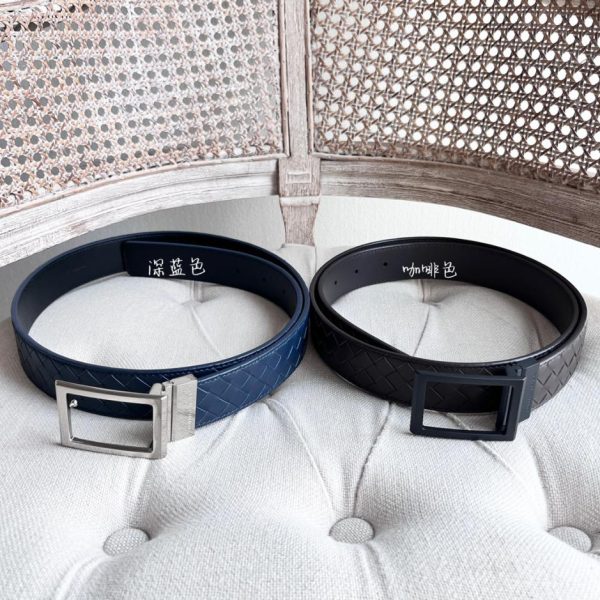 designer,replica,clothing,fake,1:1,lv,luxury,high quality BV men’s double-sided braided belt
