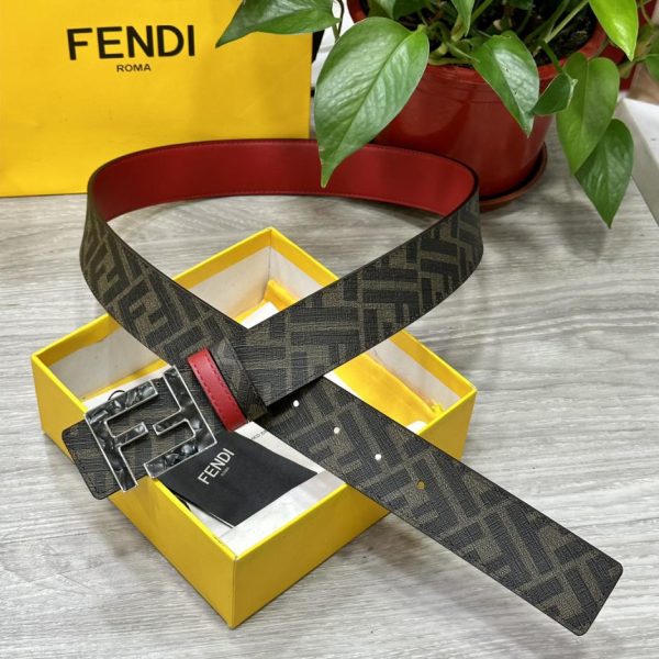designer,replica,clothing,fake,1:1,lv,luxury,high quality FENDI 4.0CM wide double loop reversible belt
