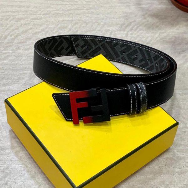 designer,replica,clothing,fake,1:1,lv,luxury,high quality FENDI 4.0CM wide double loop reversible belt