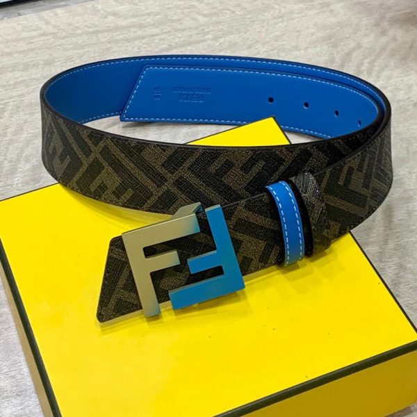 designer,replica,clothing,fake,1:1,lv,luxury,high quality FENDI 4.0CM wide double loop reversible belt