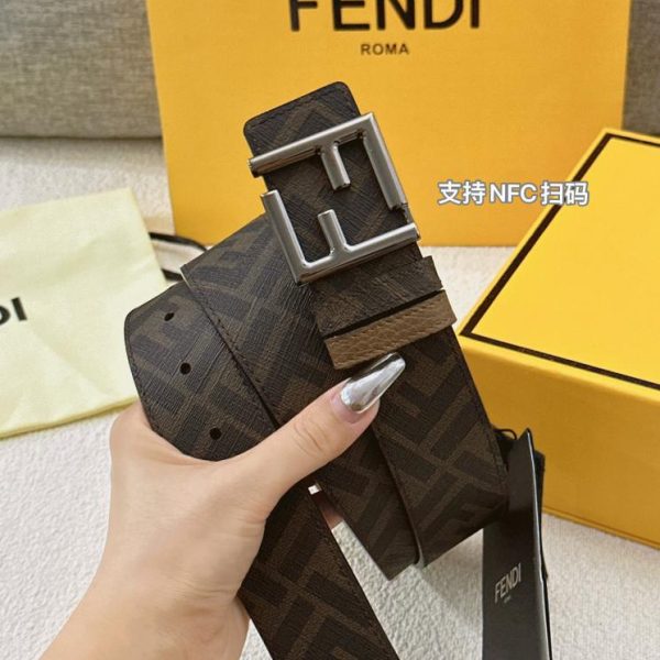 designer,replica,clothing,fake,1:1,lv,luxury,high quality FENDI belt double width 4.0cm