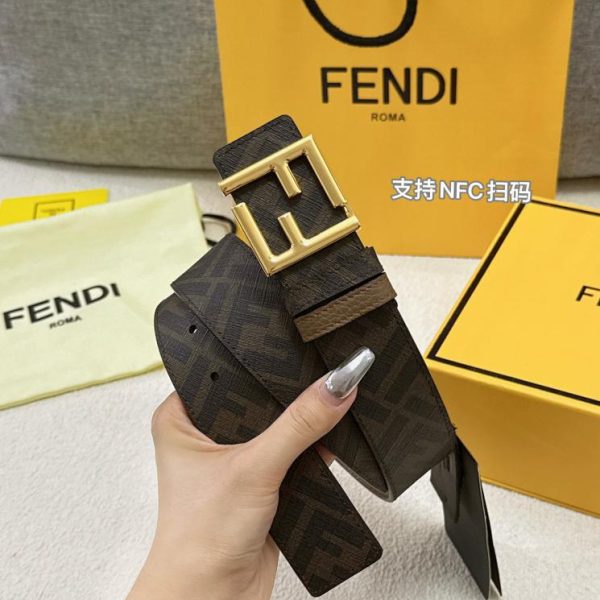 designer,replica,clothing,fake,1:1,lv,luxury,high quality FENDI belt double width 4.0cm