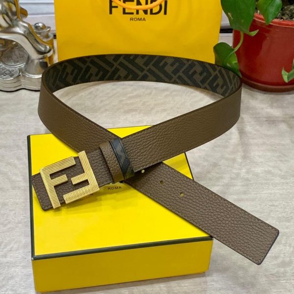 designer,replica,clothing,fake,1:1,lv,luxury,high quality FENDI 4.0CM wide double loop reversible belt