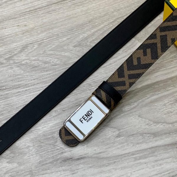 designer,replica,clothing,fake,1:1,lv,luxury,high quality FENDI 3.0CM wide double loop reversible belt