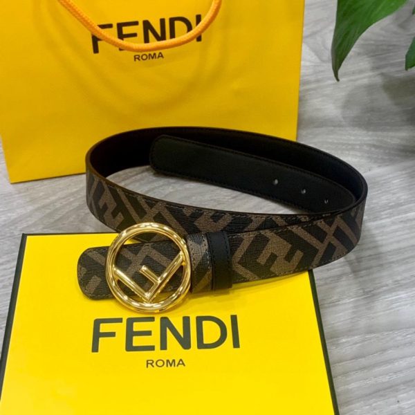 designer,replica,clothing,fake,1:1,lv,luxury,high quality FENDI 3.0CM wide double loop reversible belt