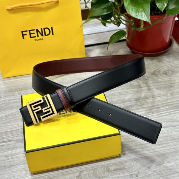 designer,replica,clothing,fake,1:1,lv,luxury,high quality FENDl width 40MM double-sided original calfskin