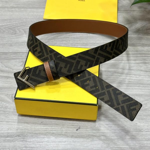 designer,replica,clothing,fake,1:1,lv,luxury,high quality FENDI 4.0CM wide double loop reversible belt