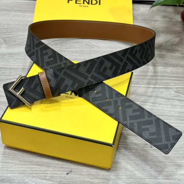 designer,replica,clothing,fake,1:1,lv,luxury,high quality FENDI 4.0CM wide double loop reversible belt
