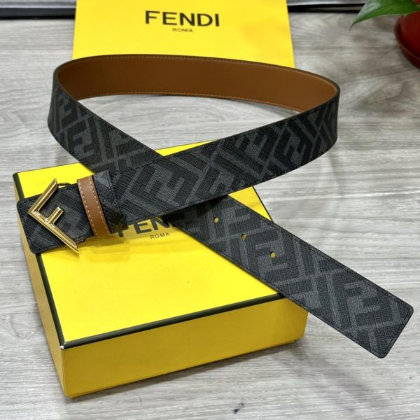 designer,replica,clothing,fake,1:1,lv,luxury,high quality FENDI 4.0CM wide double loop reversible belt