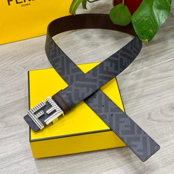 designer,replica,clothing,fake,1:1,lv,luxury,high quality FENDI 4.0CM wide double loop reversible belt