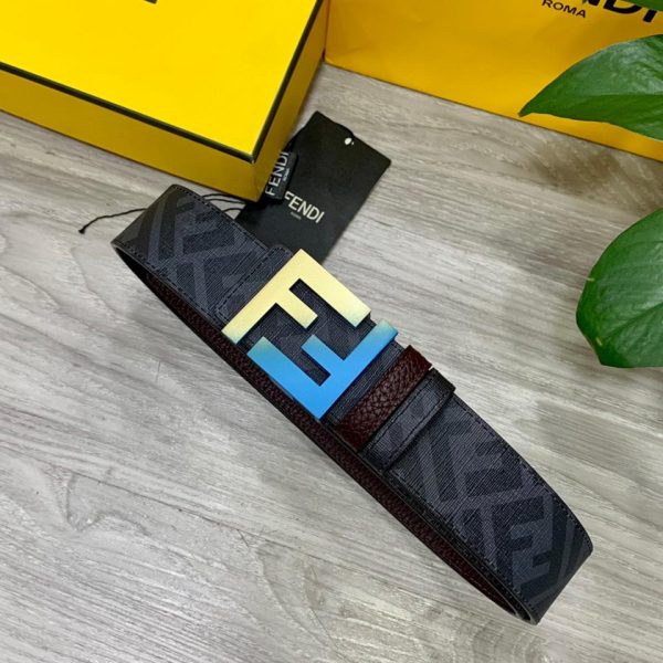 designer,replica,clothing,fake,1:1,lv,luxury,high quality FENDI 4.0CM wide double loop reversible belt