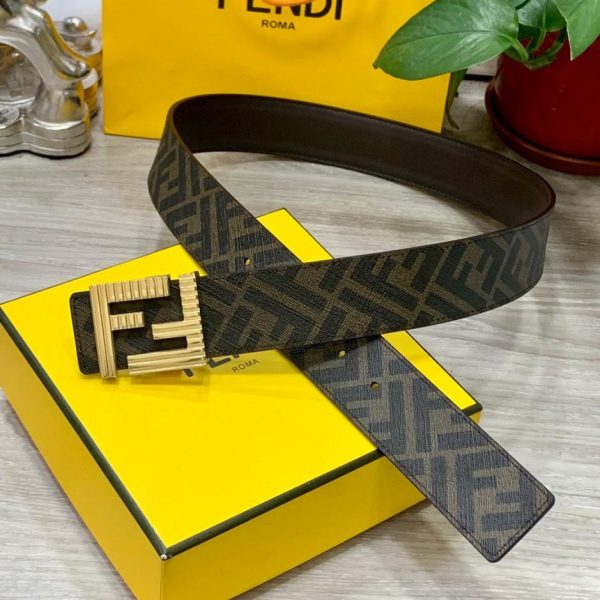 designer,replica,clothing,fake,1:1,lv,luxury,high quality FENDI double loop reversible belt