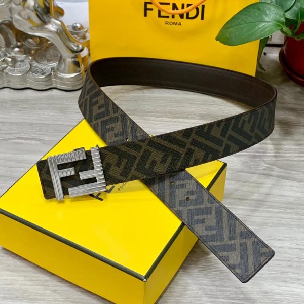 designer,replica,clothing,fake,1:1,lv,luxury,high quality FENDI double loop reversible belt