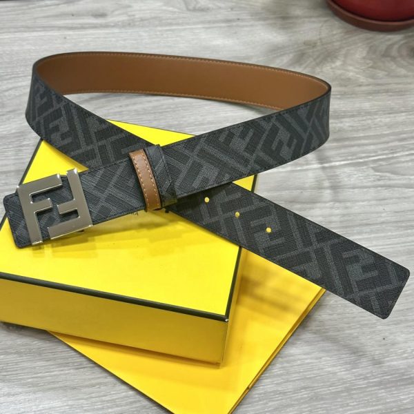 designer,replica,clothing,fake,1:1,lv,luxury,high quality FENDI 4.0CM wide double loop reversible belt