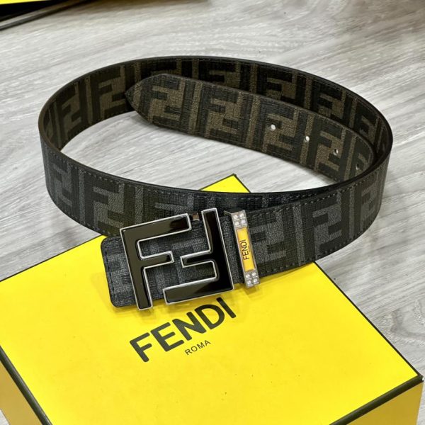 designer,replica,clothing,fake,1:1,lv,luxury,high quality FENDI 4.0CM wide double loop reversible belt